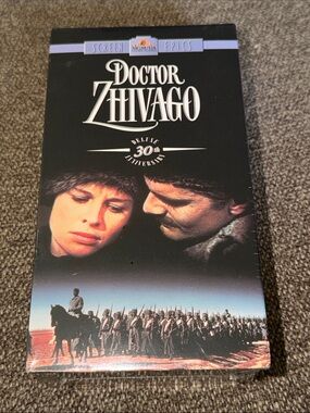Doctor Zhivago Deluxe 30th Anniversary VHS MOVIE NEW IN PKG Rated PG-13